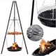  Dreibein Gartenkamin mit Rost Gartengrill für Feuerstelle 152cm