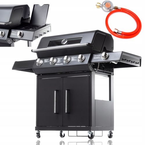  Riwall RGG 41 EXL Gasgrill - 5 Brenner 4+1 Luxus 17kW 12 Personen