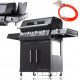  Riwall RGG 41 EXL Gasgrill - 5 Brenner 4+1 Luxus 17kW 12 Personen