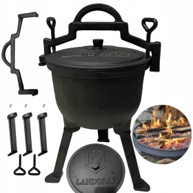  Gusseiserner Jagdkessel Landgraf 8L