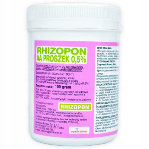 RHIZOPON AA 0,5% 100G Wurzelbildungspulver – Brinkman