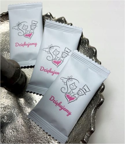 Exklusive Hochzeits-Schokoladenpralinen aus original belgischer Barry Callebaut Schokolade, 100 Stück