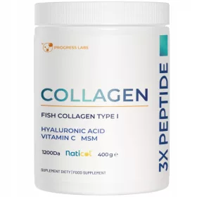   Collagen x3 Peptide 400g von PROGRESS LABS - Optimale Haut- und Gelenkpflege