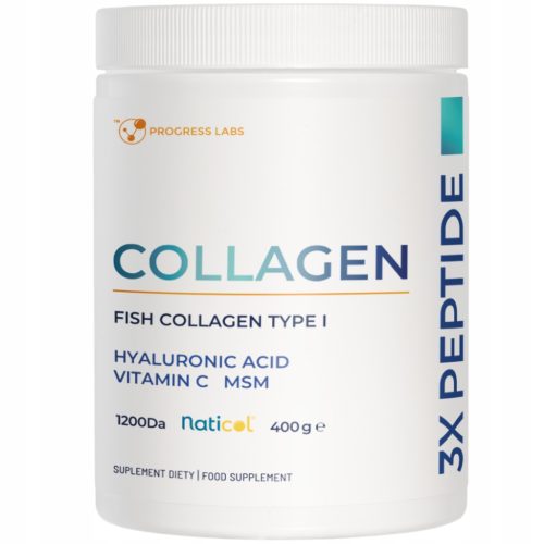 Collagen x3 Peptide 400g von PROGRESS LABS - Optimale Haut- und Gelenkpflege