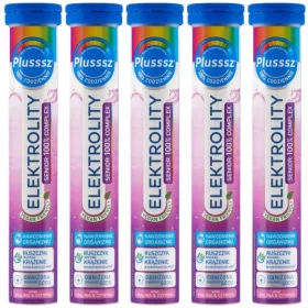   Plusssz Senior Elektrolyt 100% Komplex - Brausetabletten für Senioren 24 Stück x 5