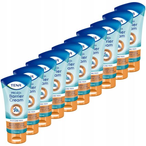 TENA ProSkin Barrier Cream: 10-Pack Hautschutzcreme, parfümfrei und dermatologisch getestet