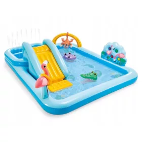  Rutschen-Spielplatz mit Dusche - Intex Jungle