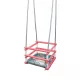  Holzschaukel für Kinder mit pastellfarbenem Kreiselkissen
