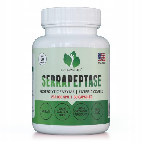  Serrapeptase 250.000 SPU - Natürliches Enzym ohne chemische Füllstoffe 
