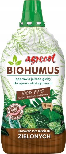  Biohumus Dünger für Grünpflanzen Flüssig 1l AGRECOL