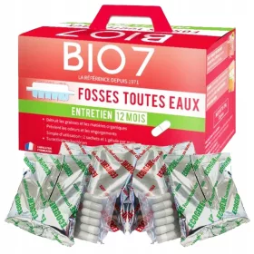    Bakterien für Klärgruben Bio7 2 kg 12 Monate maximale Leistung der Kläranlage