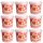 9 x Erdbeer-Geschmack Rosa Zuckerwatte im 1l Paket