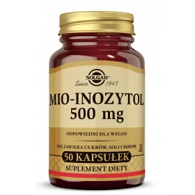   Solgar Mio-Inositol 500 mg - Hochwertiger Inositol-Zusatz für Ihre Diät, 50 Kapseln