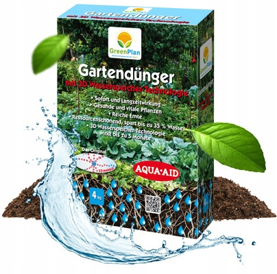  GREENPLAN Gartenpflanzendünger Wasser sparen Langzeitwirkung 4 kg