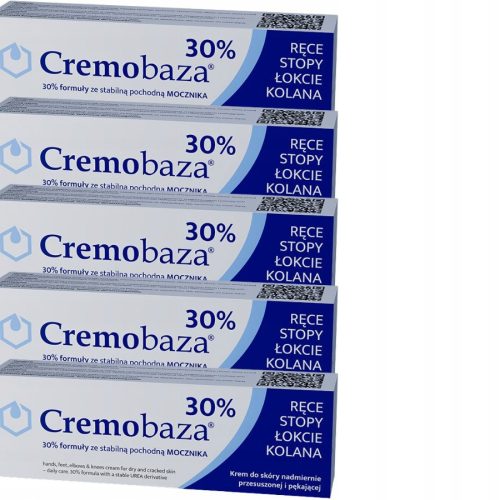 FARMAPOL CREMOBAZA 30% Urea-Intensivcreme für trockene und rissige Haut, 5 x 30g