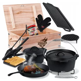  Dutch Oven Set Komplettes Koch-Grill-Set