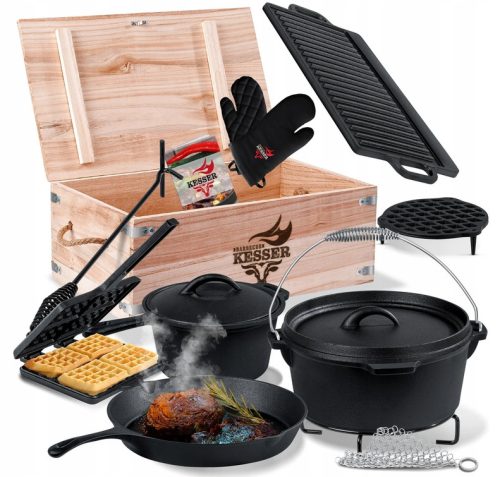  Dutch Oven Set Komplettes Koch-Grill-Set