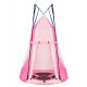  Babyschaukel Storchennest mit Himmel rosa