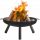  Garten-Feuerstelle für Lagerfeuer, 58 cm, großer Dreibein-Gartengrill mit Griffen