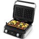  Yoer 2 GROSSE WAFFELN Waffeleisen +4 Automatikprogramme +Knusprigkeitseinstellung