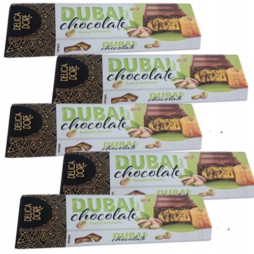 Dubai Style Schokolade mit Pistaziencremefüllung und Kadayif