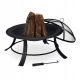 Gartenfeuerstelle 74 cm großer Grill mit Funkenschutz aus Gusseisen