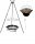  Grillrost 60 Dreibein geschmiedeter Gusseisenkessel 8 P