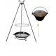  Grillrost 60 Dreibein geschmiedeter Gusseisenkessel 8 P