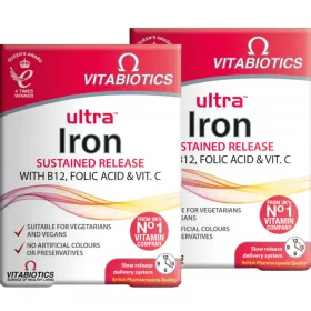   Vitabiotics Ultra Iron - Eisen, B12, Folsäure & Vitamin C in einer Tablette