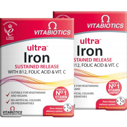 Vitabiotics Ultra Iron - Eisen, B12, Folsäure & Vitamin C in einer Tablette