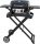 YATO Tragbarer Gas-Gartengrill, 2 Brenner, 5 kW, Schwarz + zusammenklappbarer Wagen