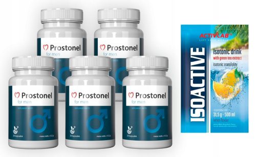 ProstonelZ Prostata Supplement für Männer - 5 Packungen mit 30 Kapseln inklusive gratis IsoActive Isotonikum