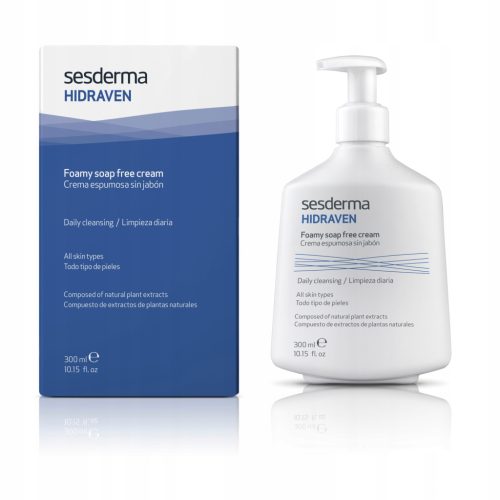 Sesderma Hidraven Seifenfreie Schaumcreme, Ideal für Sensible Haut, 300 ml