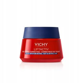   Vichy Liftactiv Nachtcreme gegen Pigmentflecken mit Retinol und Niacinamid, 50 ml