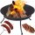  Gartenfeuerstelle aus Gusseisen, 80 cm, für Grill, Lagerfeuer, Picknick