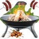  Gusseisen Feuerstelle Gartenschale auf einem Feuerstellenständer Grill