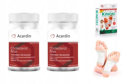 ACARDIN MAX 2x 30 Kapseln + KINOKI Detox-Pflaster GRATIS