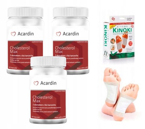 ACARDIN MAX 90 Kapseln + GRATIS KINOKI Detox-Pflaster – Unterstützung für einen gesunden Lebensstil