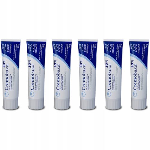 Cremobaza 30% Urea Creme für extrem trockene und rissige Haut 30g – 6 Stück