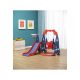  Kinderrutsche mit Schaukel, rot, mit Basketball, 160 x 145 x 112 cm