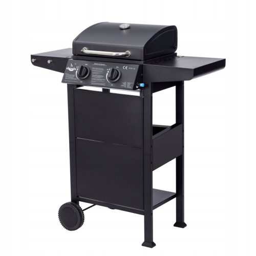  EL FUEGO SAN JOSE Gasgrill, 2 Brenner, Gusseisen-Gitter, Reduzierstück