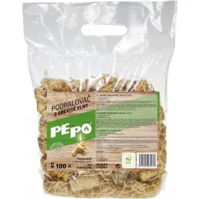  PE-PO Holzwolleanzünder 100 Stück PEFC