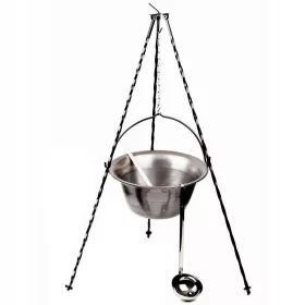  Ungarischer Rohzinnkessel 6 l Ständer