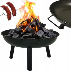    GROSSER UND STABILER GARTENKAMIN FÜR KERZEN, LAGERFEUER, GRILL UND STATIV