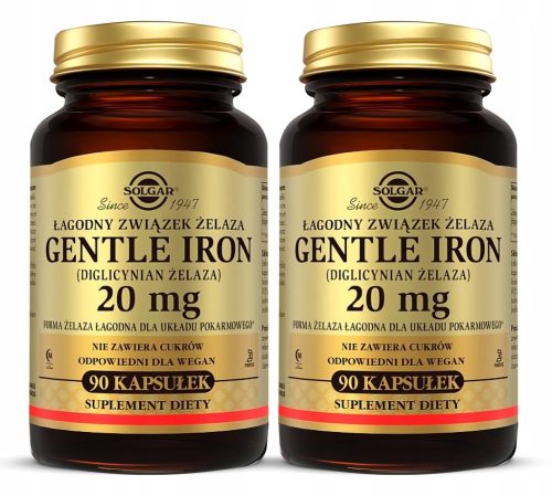 Solgar Gentle Iron: Hochabsorbierbares, magenfreundliches Eisen, 90 Kapseln