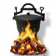  Gusseisentopf Jagdtopf für Lagerfeuer gebratenes GULASCH LANDGRAF 8L