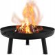  Gartenfeuerstelle Lehmann 80 cm für Lagerfeuer Grill Kessel Stahl schwarz