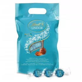   Lindt LINDOR Pralinen mit Salzkaramell, 1kg – Zartschmelzende Versuchung