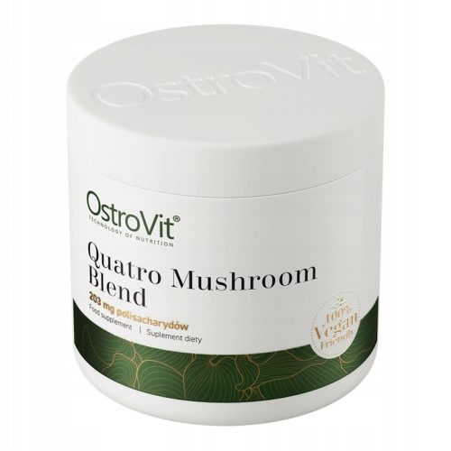 OstroVit Quatro Vege - Hochwertige vegane Pilzmischung in Pulverform, 100g
