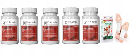 5 X A-CARDIN + GRATIS 2 Detox-Pflaster KINOKI - Tägliche Unterstützung für Erwachsene